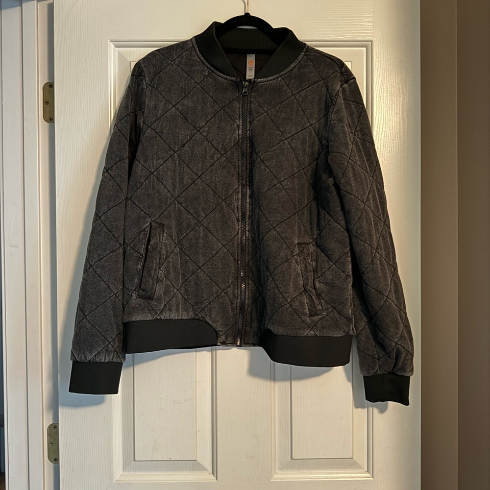 Quilted Bomber Jacket